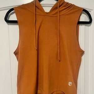 Born Primitive Orange Hooded Tank Top